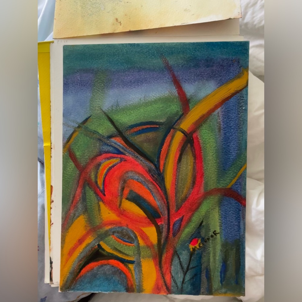Abstract oil painting by Monica Conner